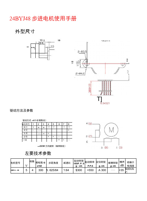 2、28BYJ48电机详细使用说明(附带驱动程序).docx