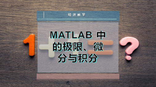 MATLAB-中的极限、微分与积分