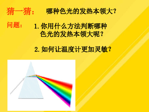 【优选】八年级物理上册[]《看不见的光》课件人教新课标版PPT文档