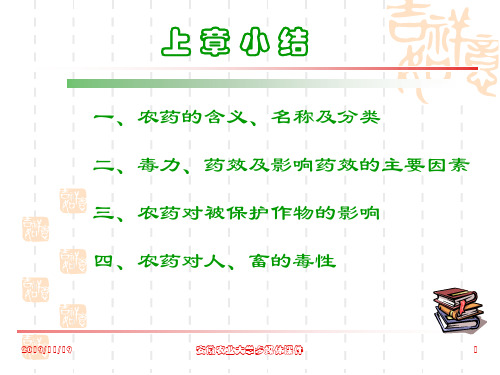 农药的剂型和使用方法