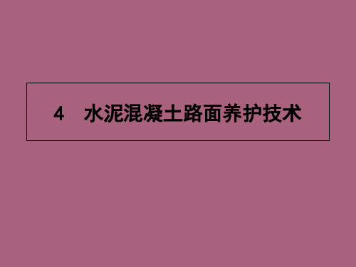 4水泥路面养护技术-ppt课件