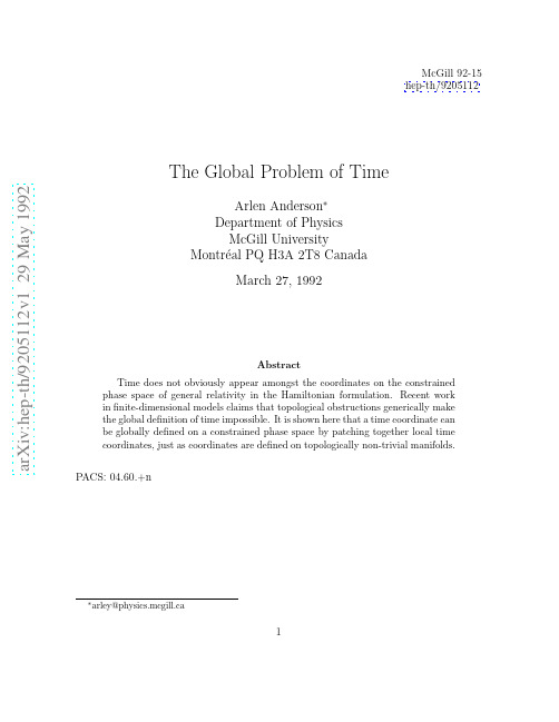 The Global Problem of Time