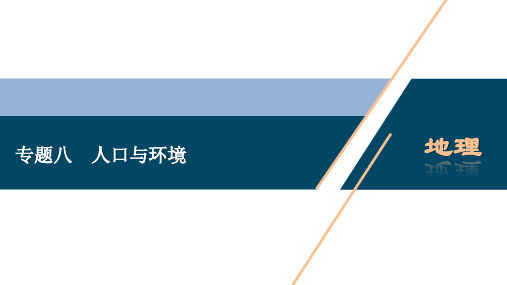 2020版高考地理大二轮复习浙江专用版 教师课件：8 专题八 人口与环境