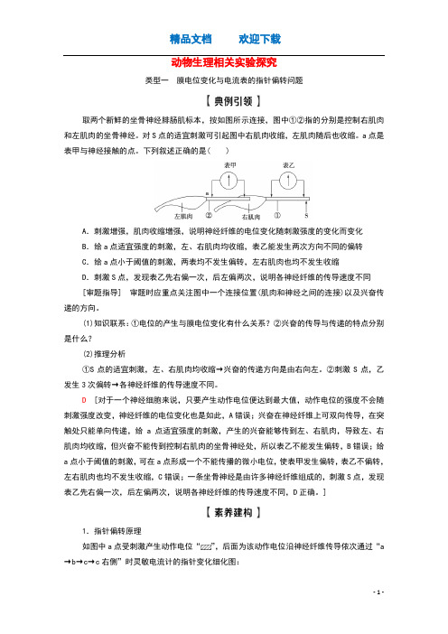 江苏专用2022版高考生物一轮复习第8单元生命活动的调节素养加强课8动物生理相关实验探究学案