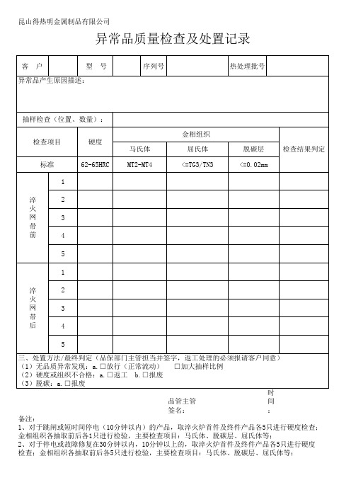 淬火炉故障或停电炉中产品处理方法