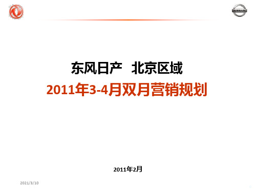 东风日产XX区域34月营销规划