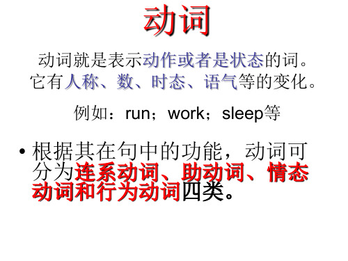 英语语法讲解Verbs