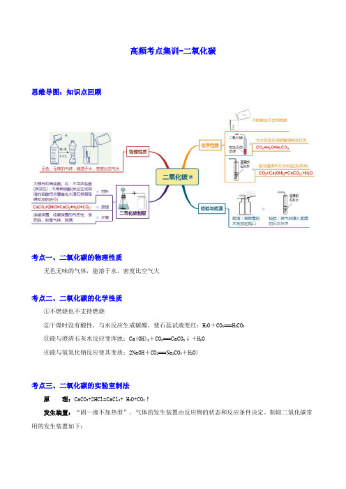 二氧化碳 知识总结