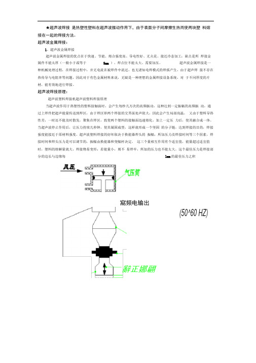 超声波焊接原理及材料对其的影响