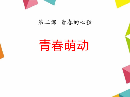 《青春萌动》课件