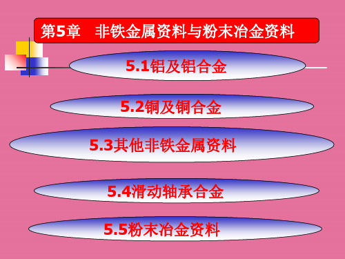 【大学】非铁金属材料与粉末冶金材料ppt课件