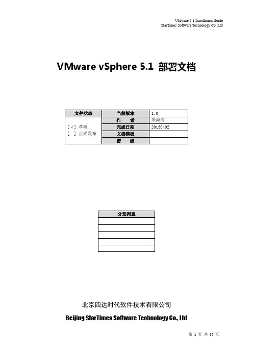 Vmware部署文档