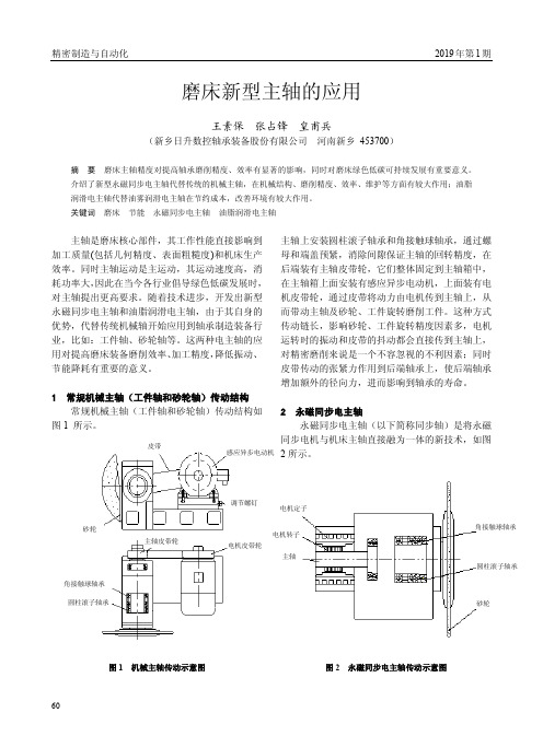 磨床新型主轴的应用