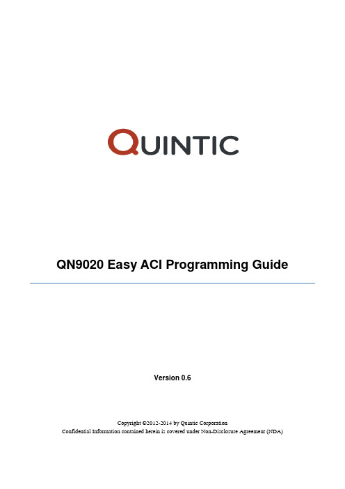 QN9020 Easy ACI Programming Guide v0.6