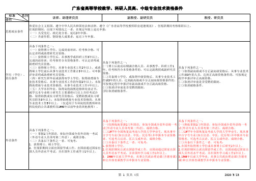 广东省职称评定体系