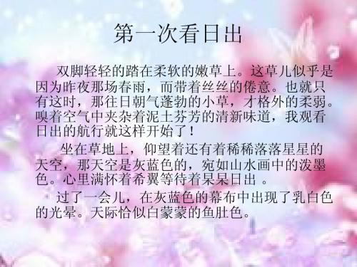 作文讲评——语言