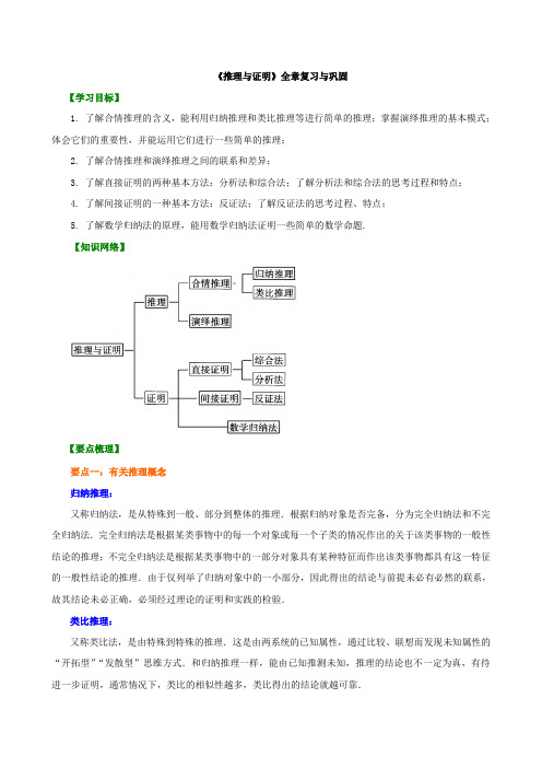 知识讲解_《《推理与证明》全章复习与巩固(提高)(理)