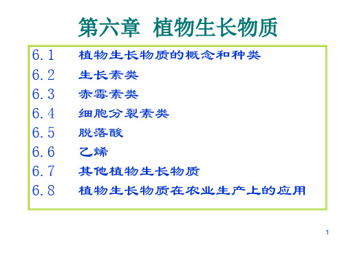 第六章-植物生长物质