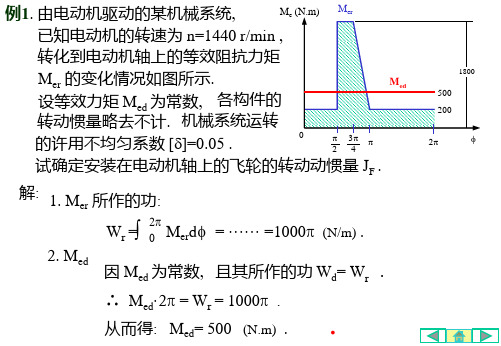 《飞轮设计例题》课件