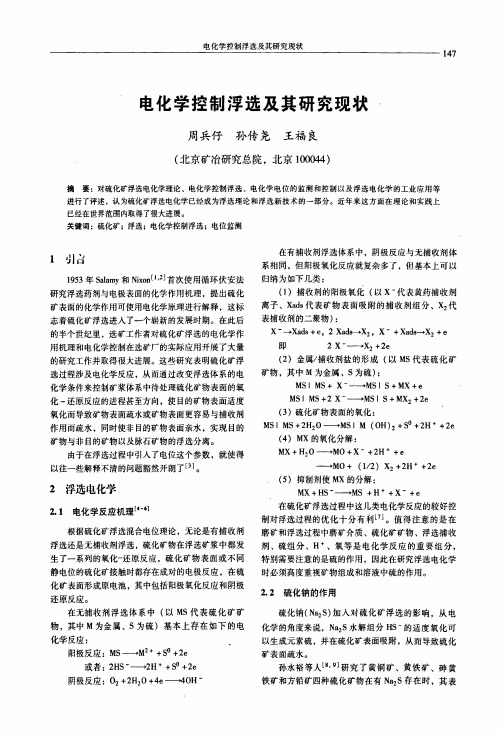 电化学控制浮选及其研究现状