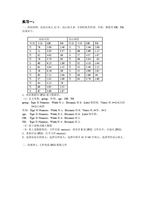 统计学上机习题