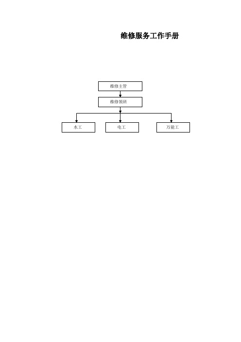 维修服务工作手册