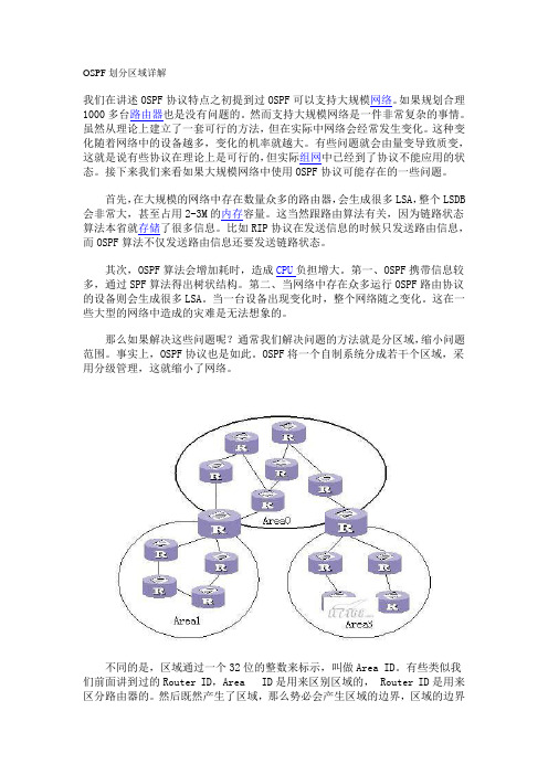 OSPF划分区域详解