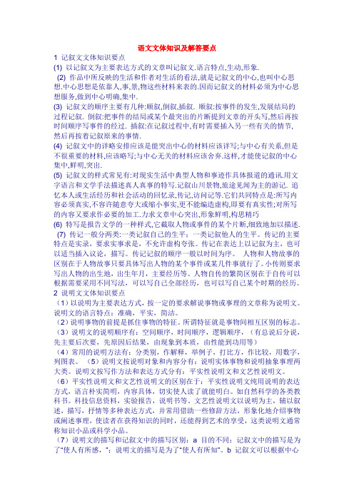 文体知识
