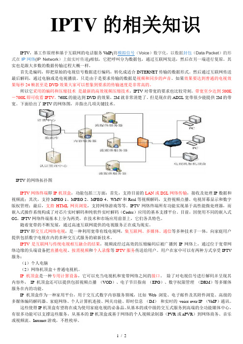 IPTV基本原理