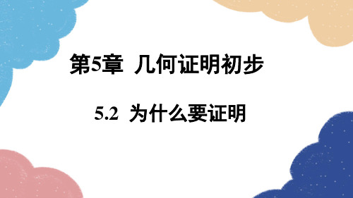 青岛版数学八年级上册5.2为什么要证明(共17张PPT)