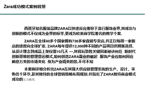 ZARA成功案例分析