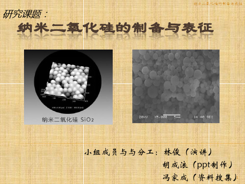 二氧化硅制备与表征