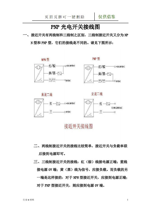 PNP光电开关接线图(苍松借鉴)