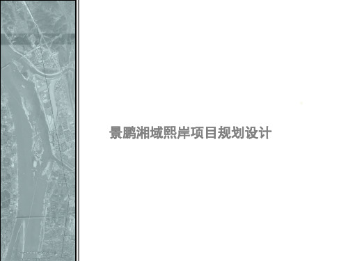 长沙景鹏湘域熙岸海居生活项目规划设计汇报46p总体概念布局