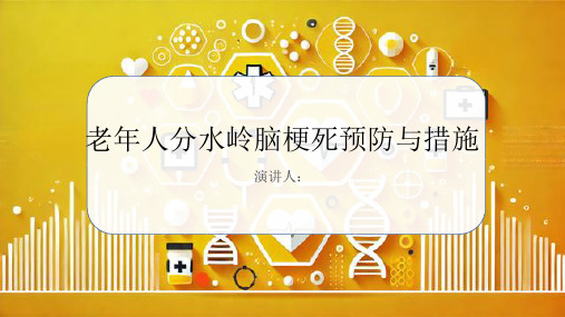 老年人分水岭脑梗死预防和措施PPT课件