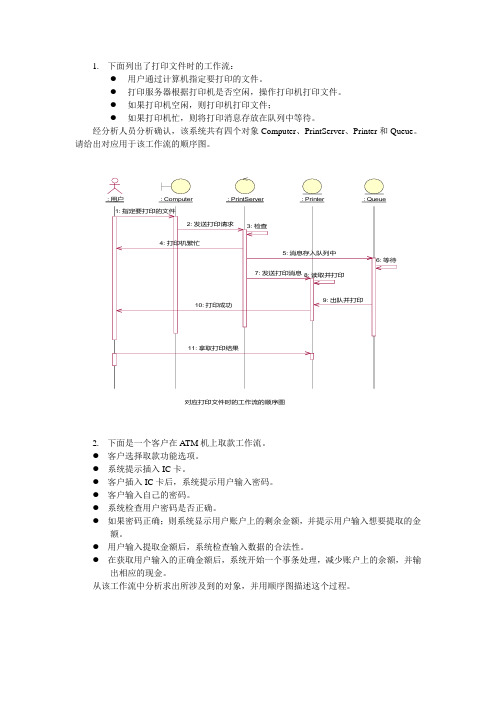 ATM机的工作流