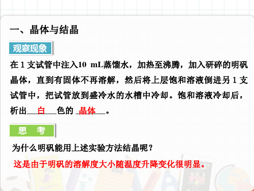 2022年科粤版化学九下《结晶现象》精品公开课课件