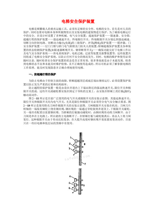 电梯安全保护装置