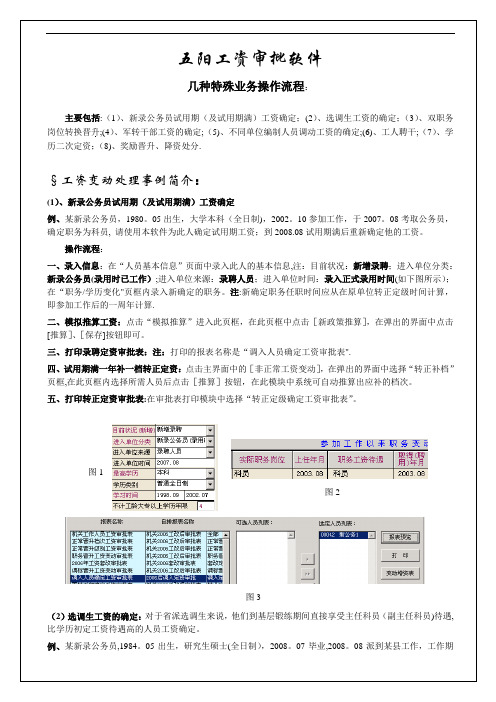 五阳工资审批软件操作流程及日常业务