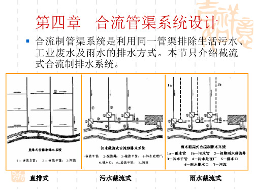 第四章   合流管渠系统的设计