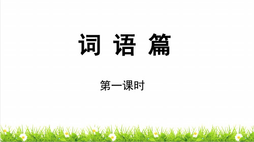 最新人教部编版六年级语文下册《词语专项》复习课件