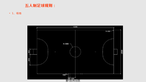 蓬莱小学首届五人制足球规则及裁判知识讲座PPT课件