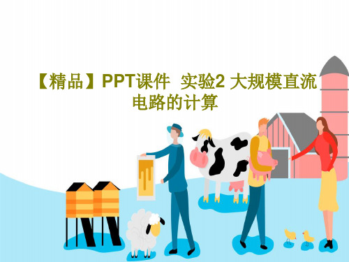 【精品】PPT课件  实验2 大规模直流电路的计算共20页文档