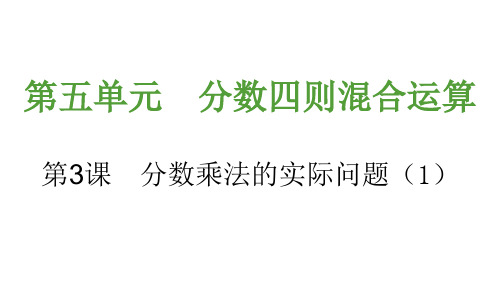 稍复杂的分数乘法实际问题(1)