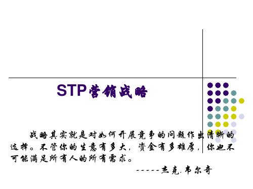 STP营销战略 ppt课件