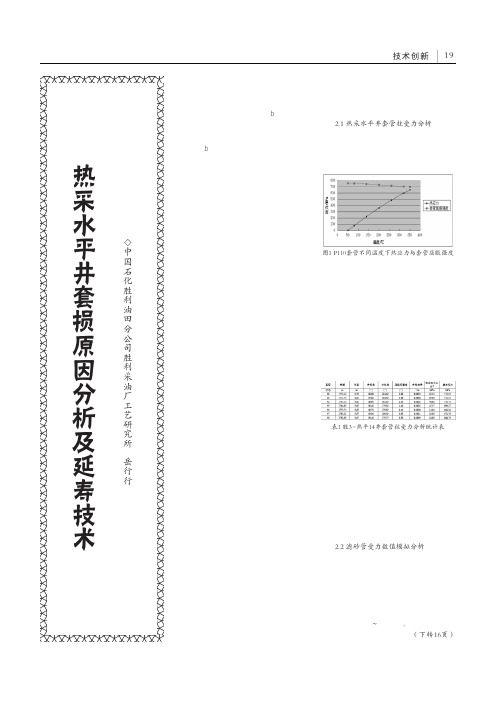 热采水平井套损原因分析及延寿技术