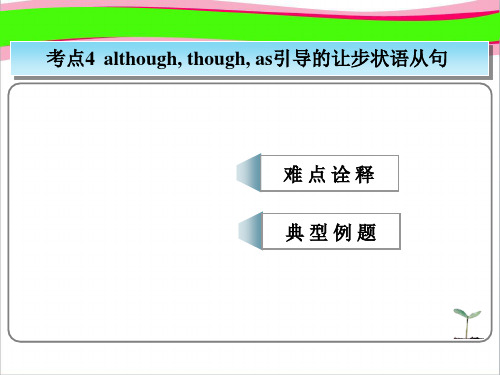 版高考总复习英语(人教版)常考句式课件：Although,though,as引导的让步状语从句  公开课精品课件