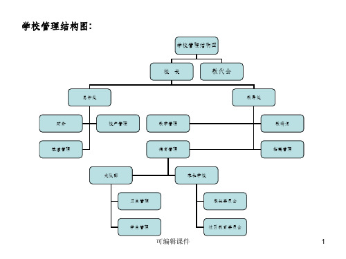 学校组织结构图ppt课件