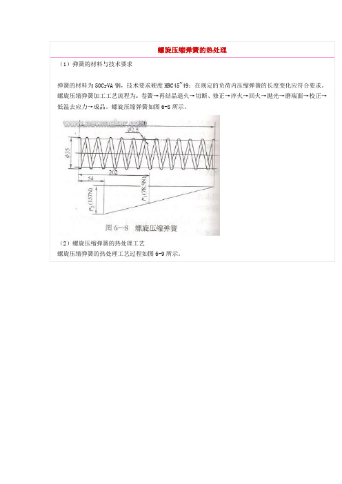 螺旋压缩弹簧的热处理