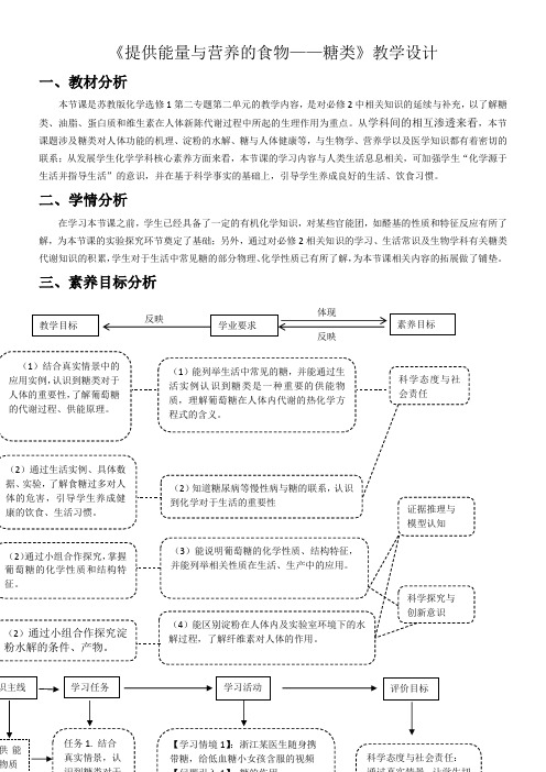 苏教版高中化学选修：化学与生活  提供能量与营养的食物-优秀